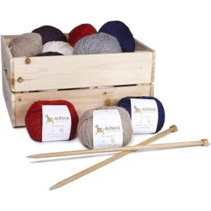 Juego de 3 madejas de 100 lana de alpaca bebé peso_6