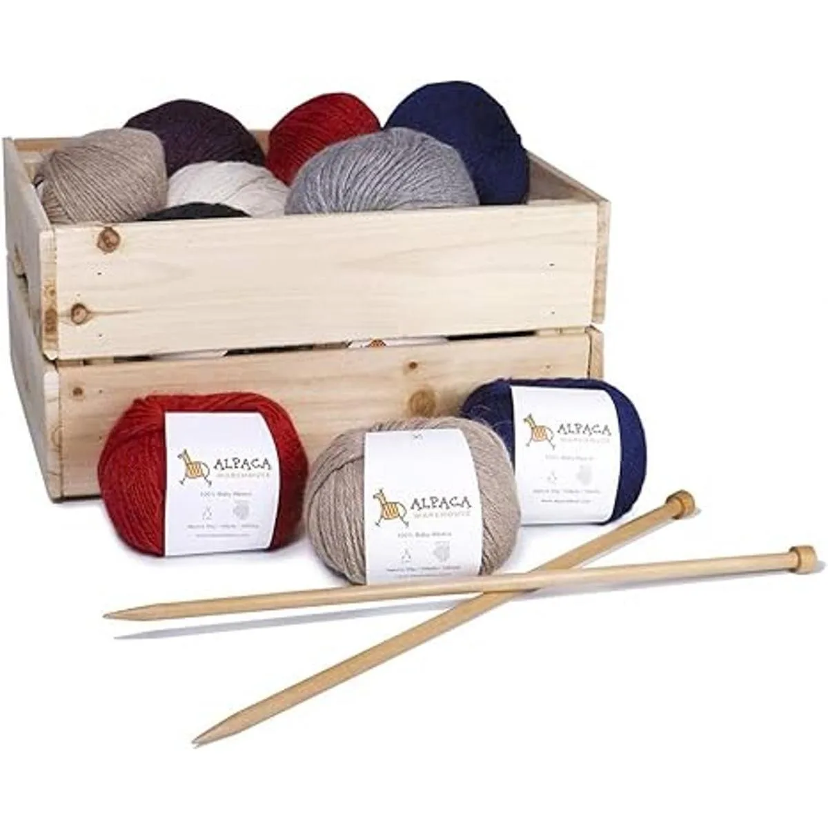 Juego de 3 madejas de 100 lana de alpaca bebé peso_6