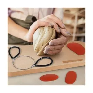 Tabla de cuña de arcilla portátil con mango integrado_6