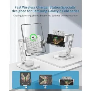 Wireless Charger Stand for Z Fold 432 ANPULES 3 Coils_3