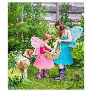 Vestidos de princesa para niñas alas de hada ropa de_2