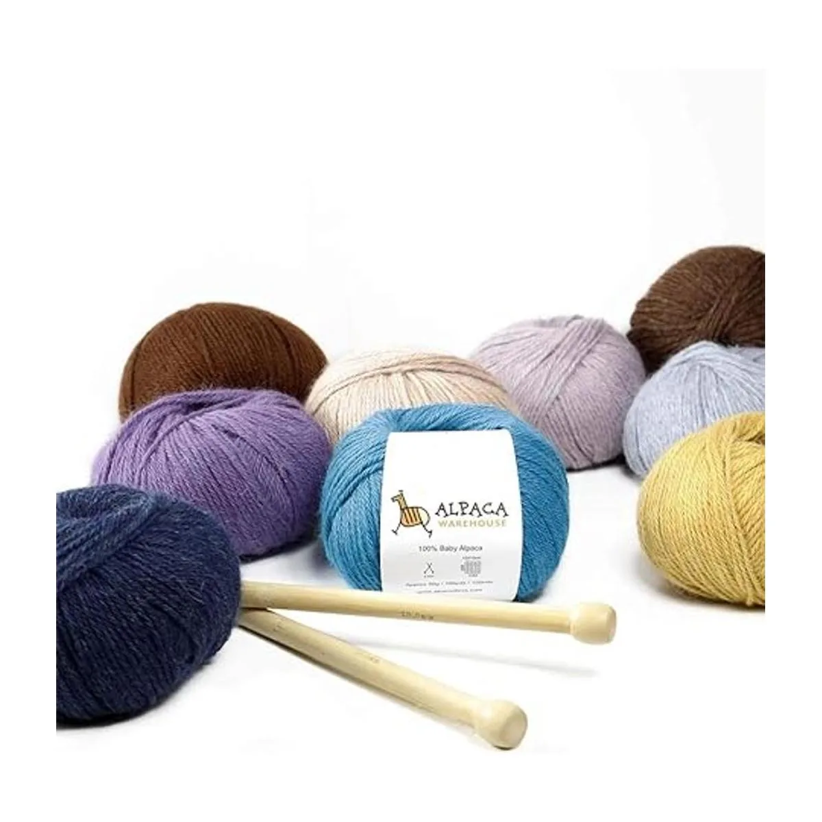 Juego de 3 madejas de 100 lana de alpaca bebé peso_7