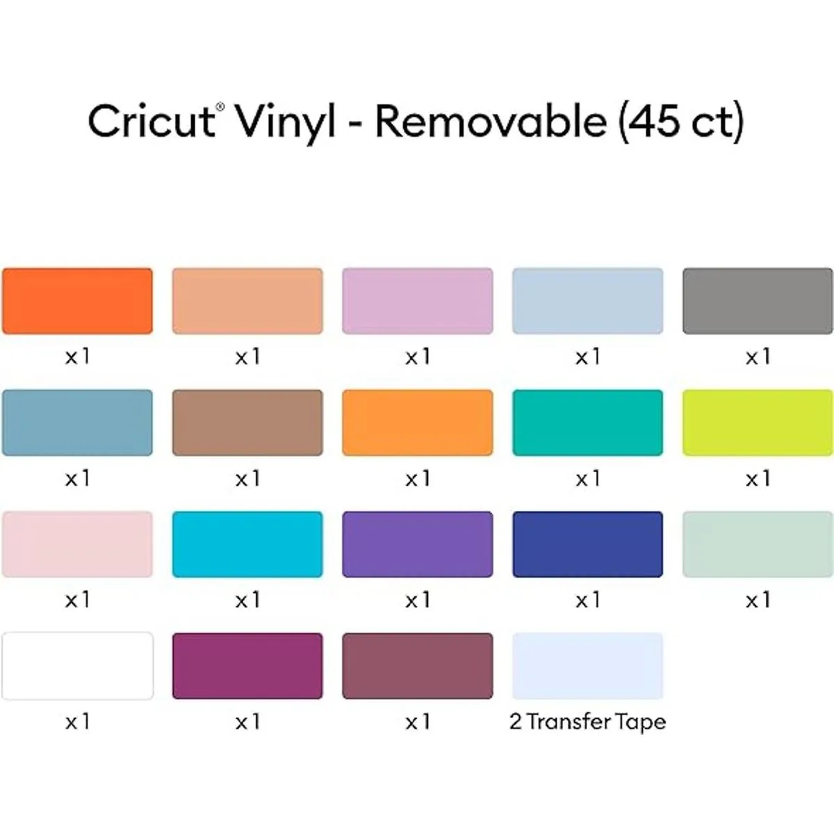 Cricut Vinilo removible muestra todo hojas de vinilo de_3