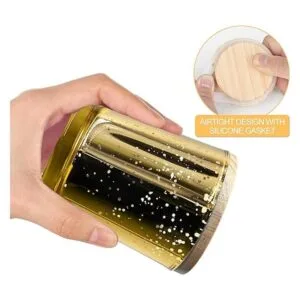 Showin 16 piezas frascos de vidrio grueso de 6 onzas con_2