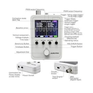 AUKUYEE Kit de osciloscopio digital TFT de 2.4 pulgadas_3