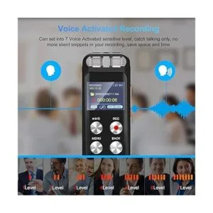 Grabadora de voz digital de 48 GB grabadora activada por_3