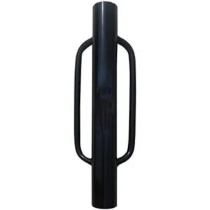 MTB Poste de valla con asa 12 libras de hierro negro_1