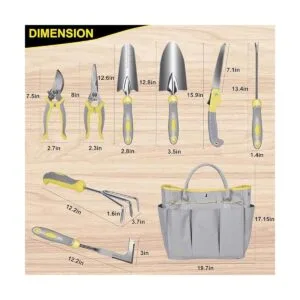Carsolt Juego de herramientas de jardín 10 piezas de_2