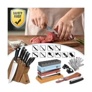 Kit de piedra de afilar cuchillos juego de afilado de_2