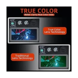 Casco de soldadura de color real con energía solar_2