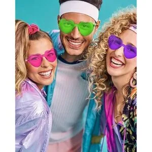 54 Pairs Heart Shaped Rimless Sunglasses Bulk Colored_4