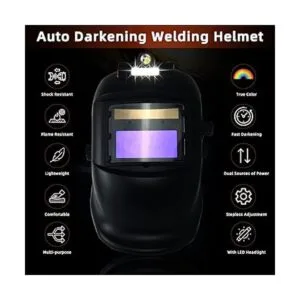 Casco de soldadura de color real con energía solar_3