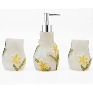 Juego de accesorios decorativos de baño que incluye vasos_2