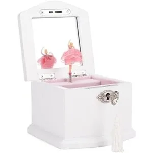 Cottage Garden Ballerina Joyero musical de madera de 5_1