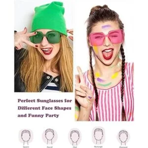 51 pares de gafas de sol cuadradas sin montura_5