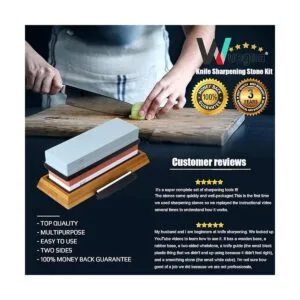 Kit de piedra de afilar cuchillos juego de afilado de_4