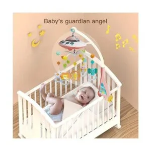 Eners Cuna móvil con música y luces móvil para cuna con_5