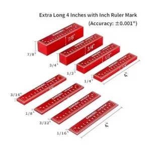 EANOSIC Juego de 8 barras de ajuste de aluminio de_3