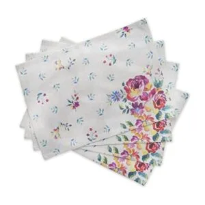 Maison d Hermine Rose Garden Juego de 4 manteles_1