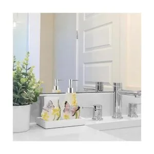 Juego de accesorios decorativos de baño que incluye vasos_3