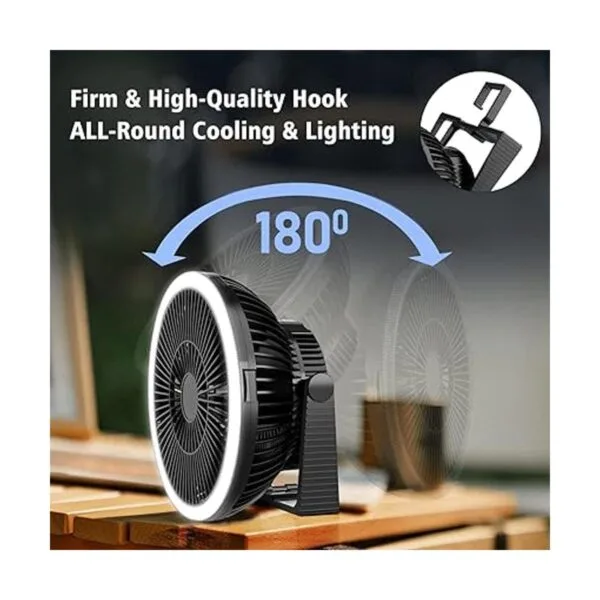 Ventilador recargable de 10000 mAh funciona con pilas_6