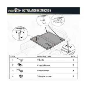 FeeTUO Piezas de repuesto universales para cubierta rígida_2