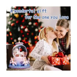 AiLiKaSic Caja de música de carrusel con luces LED que_5