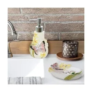 Juego de accesorios decorativos de baño que incluye vasos_4
