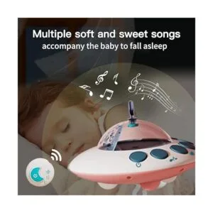 Eners Cuna móvil con música y luces móvil para cuna con_4