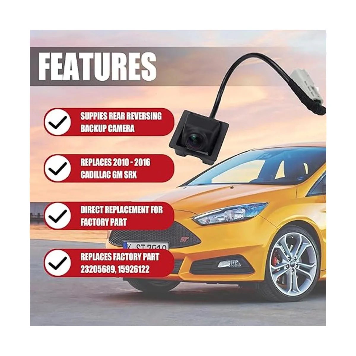 Cámara trasera de asistencia de estacionamiento compatible_2