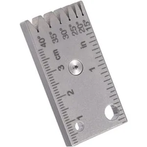 TACRAY Calibre biselado de titanio para cuchillo y hacha_2