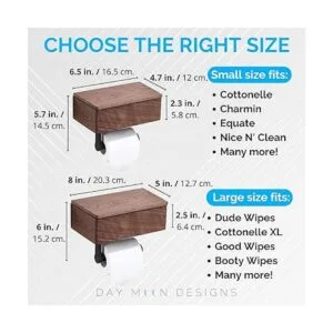 Day Moon Designs Soporte de papel higiénico de madera_2