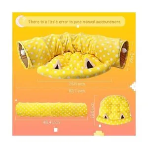 BWOGUE Cama de túnel de conejo 2 en 1 tubos de túnel de_2