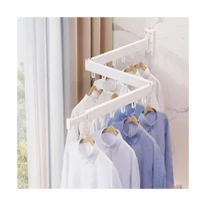 ZdwCyl Tendedero de secado de ropa soporte de pared para_6