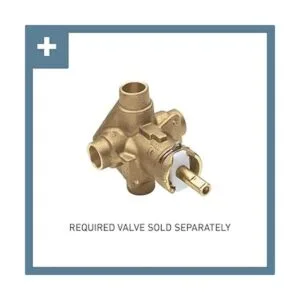 Moen Borde de ducha cromado de una sola función con_3