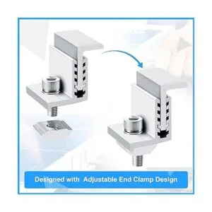 Zhengmy Abrazadera de extremo solar montaje en panel_6