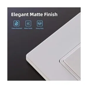 ELEGRP Interruptor de luz decorativa de 3 vías blanco mate_2