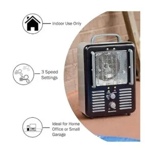 Comfort Zone CZ798BK Calentador eléctrico portátil de_6