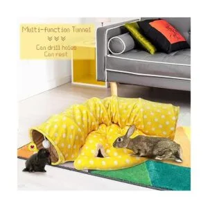 BWOGUE Cama de túnel de conejo 2 en 1 tubos de túnel de_6