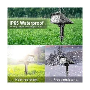 CREPOW Luces solares para exteriores focos solares_6