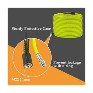 M MINGLE Manguera de lavado a presión de 50 pies x 14_6