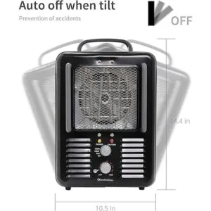 Comfort Zone CZ798BK Calentador eléctrico portátil de_5