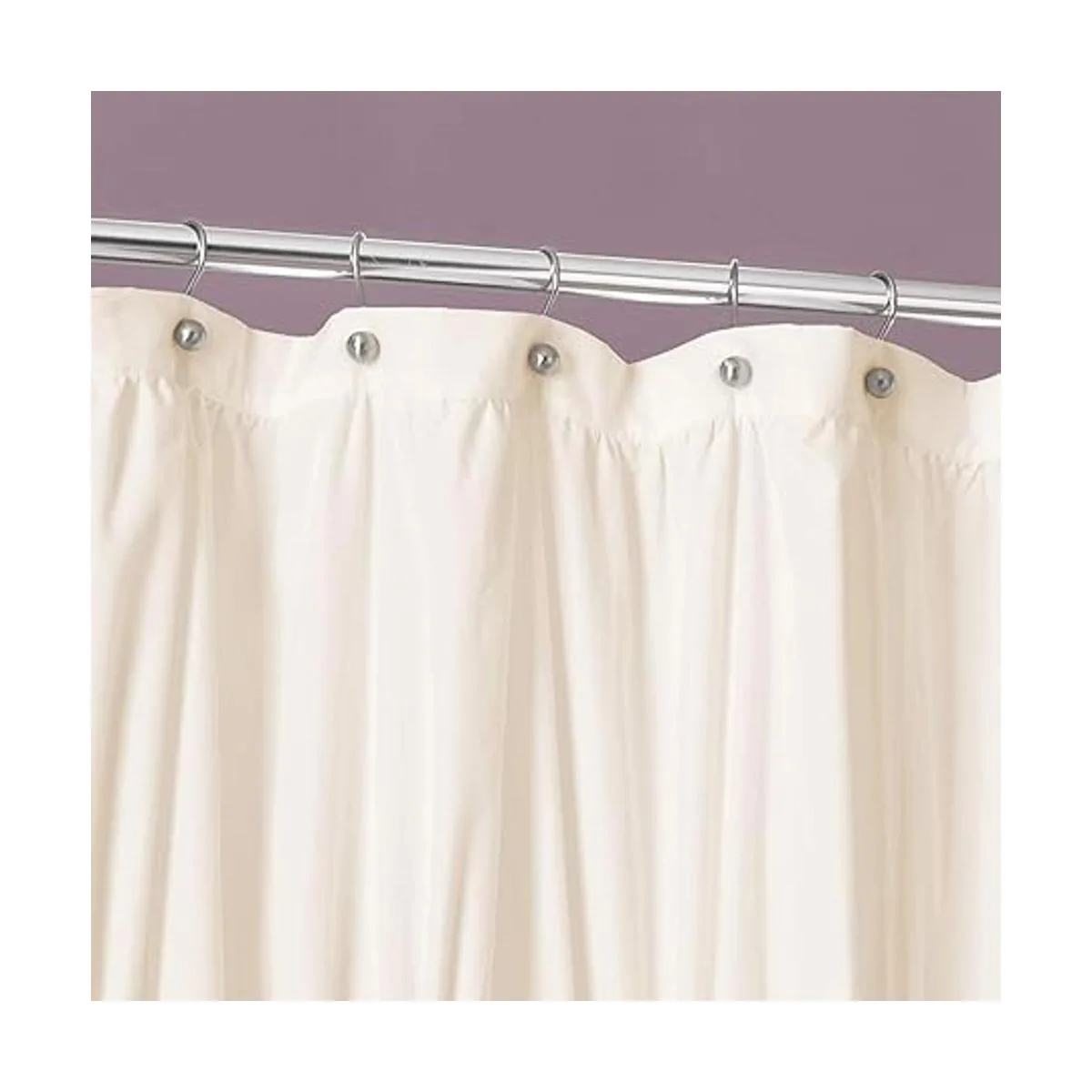 Lush Decor cortina de regadera Serena Poliéster Ivory_3