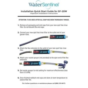 WaterSentinel SF20W Filtro de agua desionizada en línea_6