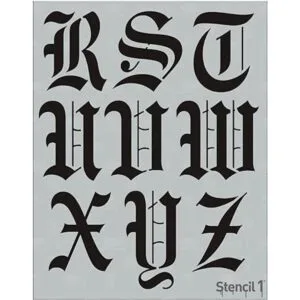 Alfabeto y números inglés antiguo de 3 pulgadas alfabeto_4