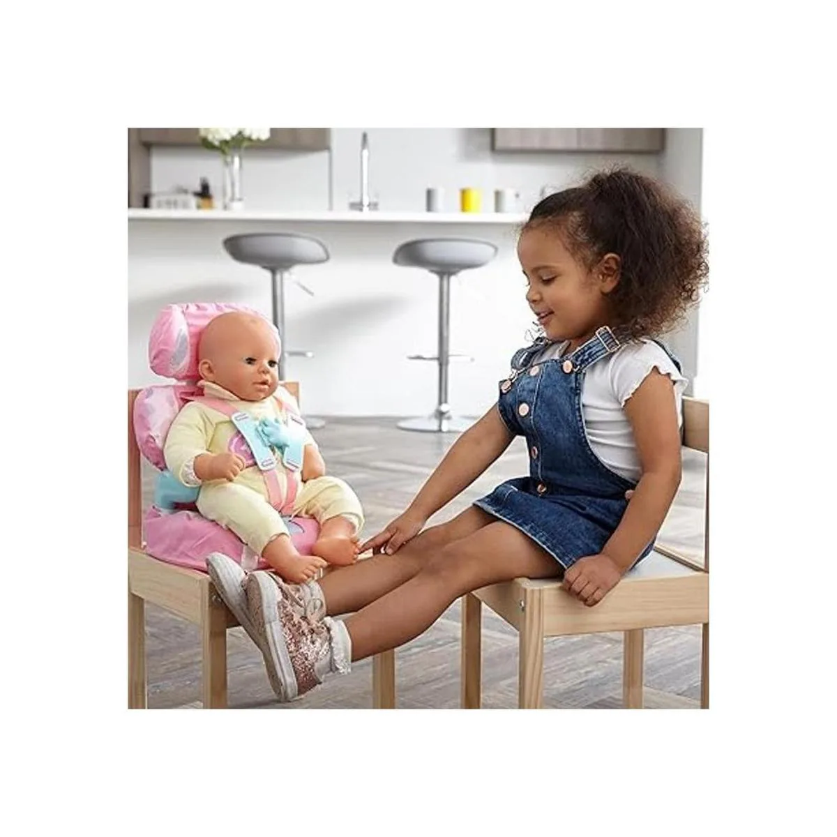 Cadson Silla elevadora para auto con cinturón de seguridad_5