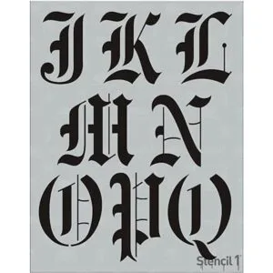 Alfabeto y números inglés antiguo de 3 pulgadas alfabeto_3