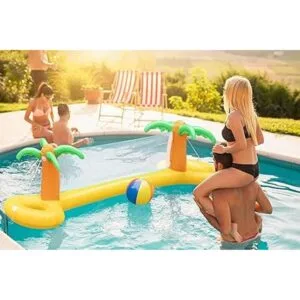 SCS Direct Juego de red inflable gigante de voleibol de_2