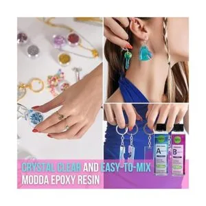 MODDA Kit de resina epoxi con curso de video incluye_5