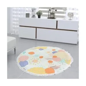 NECHEGI 4ft 3ft 2ft Round Rug for Bedroom Soft Area Rug_6